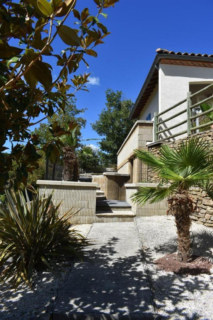 Chambre Au Calme Avec Spa Privatif Gratuit Sud Aveyron Les Palmiers Des Causses Saint-Rome-de-Tarn Buitenkant foto
